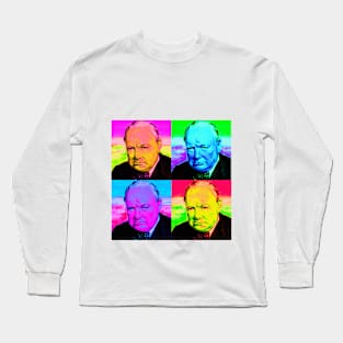 Pop Art - Winston Churchill Long Sleeve T-Shirt